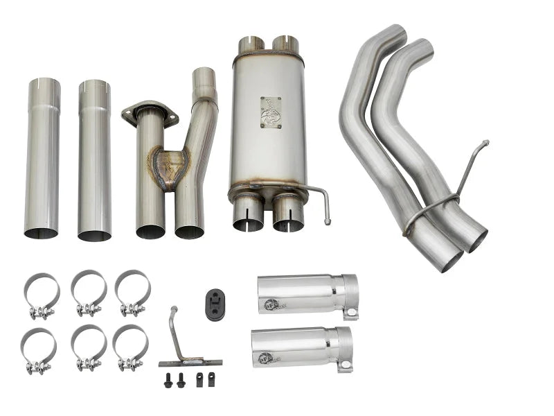 aFe POWER Rebel Series 3in 409 SS Cat Back Exhaust w/ Polished Tips 17 Ford F-150 Raptor V6-3.5L - Additional View 7