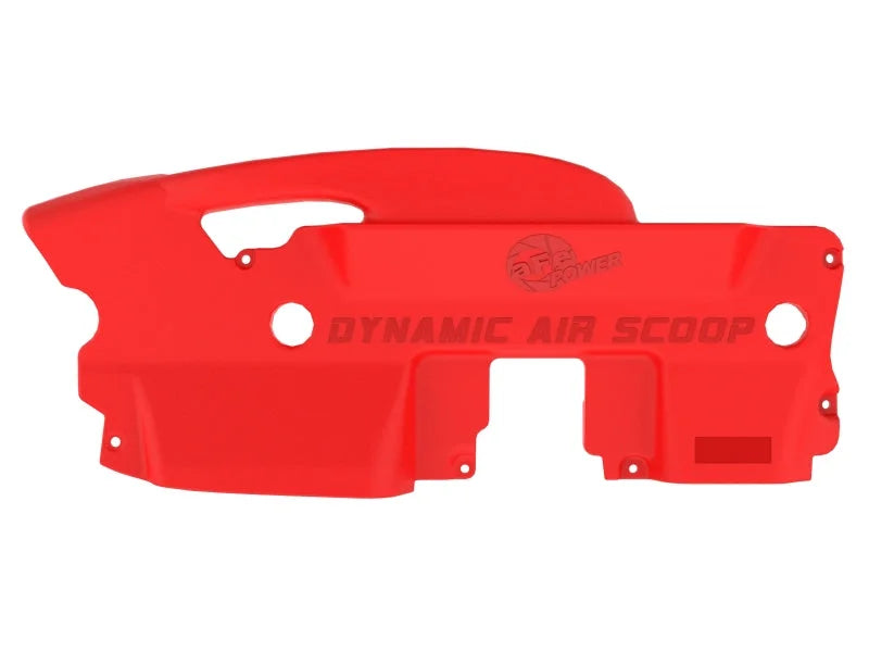 aFe POWER Red Edition Dynamic Air Scoop XL for Intake Kits 50-70119D and 50-70119R - Additional View 5