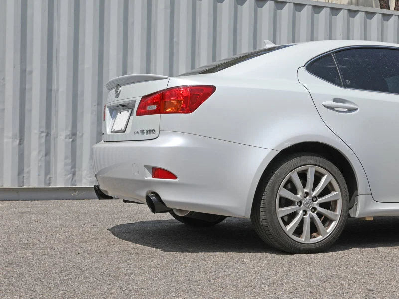 aFe POWER Takeda 06-13 Lexus IS250/IS350 SS Axle-Back Exhaust w/ Black Tips - Back View