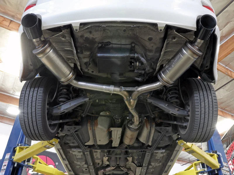 aFe POWER Takeda 06-13 Lexus IS250/IS350 SS Axle-Back Exhaust w/ Polished Tips - Back View
