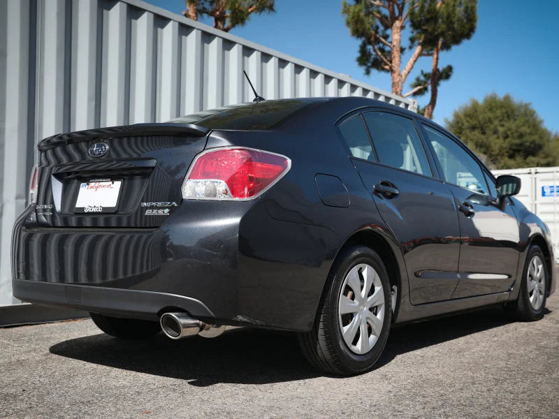 aFe POWER Takeda 12-16 Subaru Impreza 2.0L 2.5in 304SS CB Exhaust w/ Polished Tips - Side View