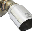 Load image into Gallery viewer, aFe POWER Takeda 16-17 Honda Civic I4-1.5L (t) 2.25-2.5in 304 SS CB Dual-Exit Exhaust Polish Tip - Back View