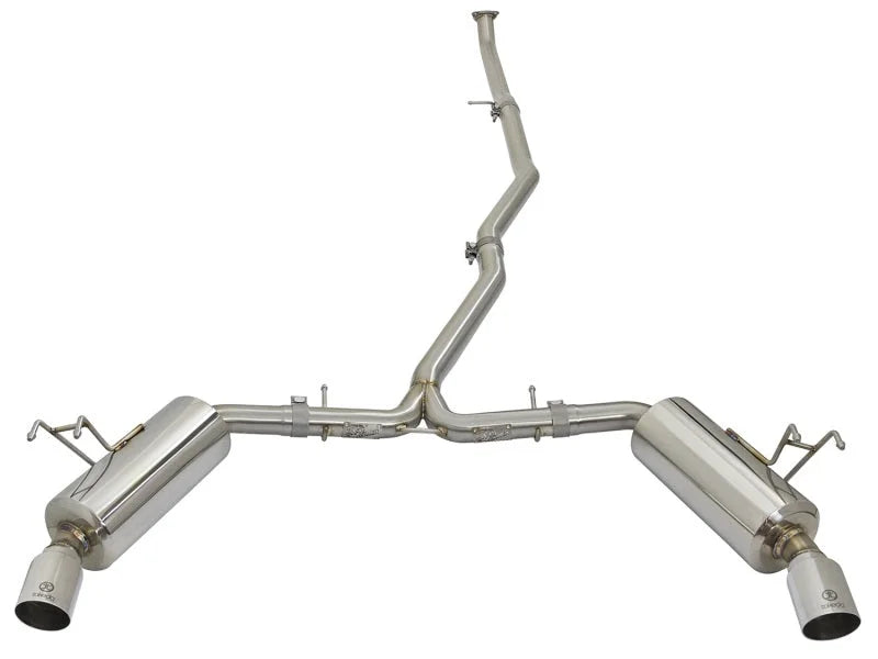 aFe POWER Takeda 16-17 Honda Civic I4-1.5L (t) 2.25-2.5in 304 SS CB Dual-Exit Exhaust Polish Tip - Additional View 5