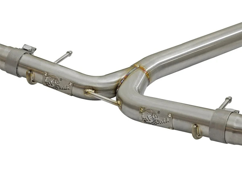 aFe POWER Takeda 16-17 Honda Civic I4-1.5L (t) 2.5-2.25in 304 SS CB Dual-Exit Exhaust Blue Tips - Additional View 7