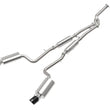 Load image into Gallery viewer, aFe POWER Takeda 16-17 Lexus IS200t L4-2.0L (t) 2.5in-3in 304 SS CB Exhaust w/ Black Tips - Main Product View