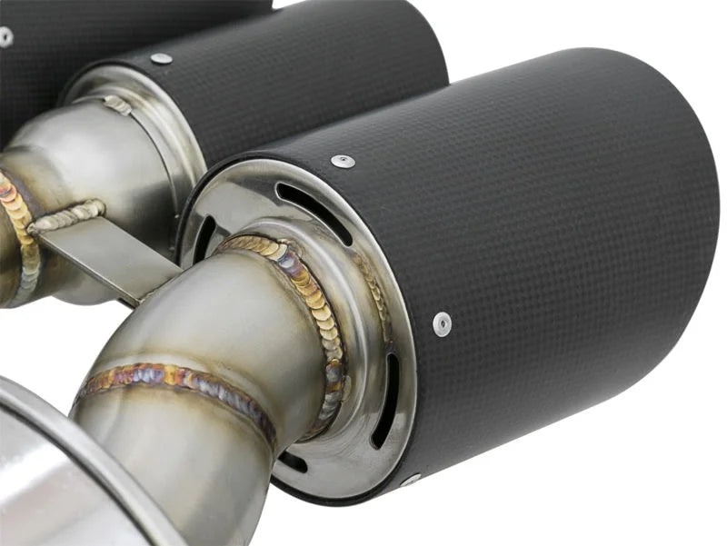 aFe POWER Takeda 2-1/2in to 2-1/4in 304SS Catback Dual-Exit Exhaust 17+ Honda Civic Type R w/CF Tips - Additional View 5