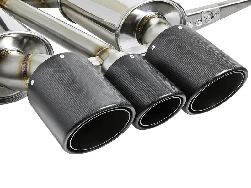 aFe POWER Takeda 2-1/2in to 2-1/4in 304SS Catback Dual-Exit Exhaust 17+ Honda Civic Type R w/CF Tips - Additional View 9