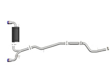 Load image into Gallery viewer, aFe POWER Takeda 2020 Toyota Supra L6-3.0L (t) 3in-2.5in 304 SS CB Exhaust Blue Flame Tips - Additional View 5