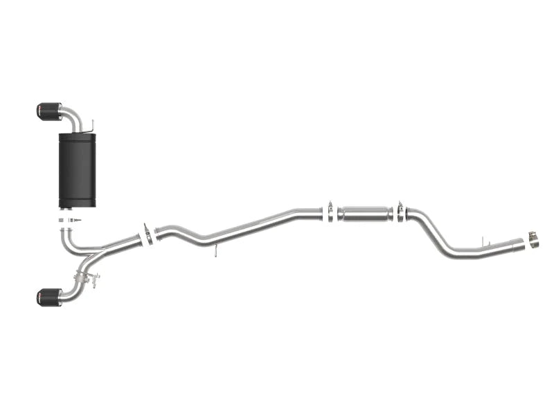 aFe POWER Takeda 2020 Toyota Supra L6-3.0L (t) 3in-2.5in 304 SS CB Exhaust Carbon Tips - Additional View 5
