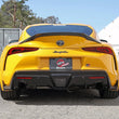 Load image into Gallery viewer, aFe POWER Takeda 2021 Toyota Supra 2.0L (t) 2.5in-3in 304 SS CB Exhaust w/ Black Tips - Side View
