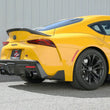 Load image into Gallery viewer, aFe POWER Takeda 2021 Toyota Supra 2.0L (t) 2.5in-3in 304 SS CB Exhaust w/ Black Tips - Back View