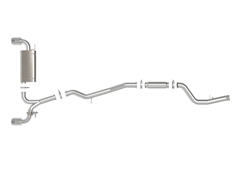 aFe POWER Takeda 2021 Toyota Supra 2.0L (t) 2.5in-3in 304 SS CB Exhaust w/ Polished Tips - Additional View 7