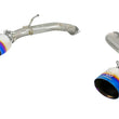 Load image into Gallery viewer, aFe POWER Takeda 2.5in 304 SS Axle-Back Exhaust w/ Blue Flame Tips 17-19 Infiniti Q60 V6-3.0L (tt) - Main Product View