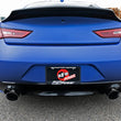 Load image into Gallery viewer, aFe POWER Takeda 2.5in 304 SS CB Exhaust w/ Black Tips 17-19 Infiniti Q60 V6-3.0L (tt) - Back View
