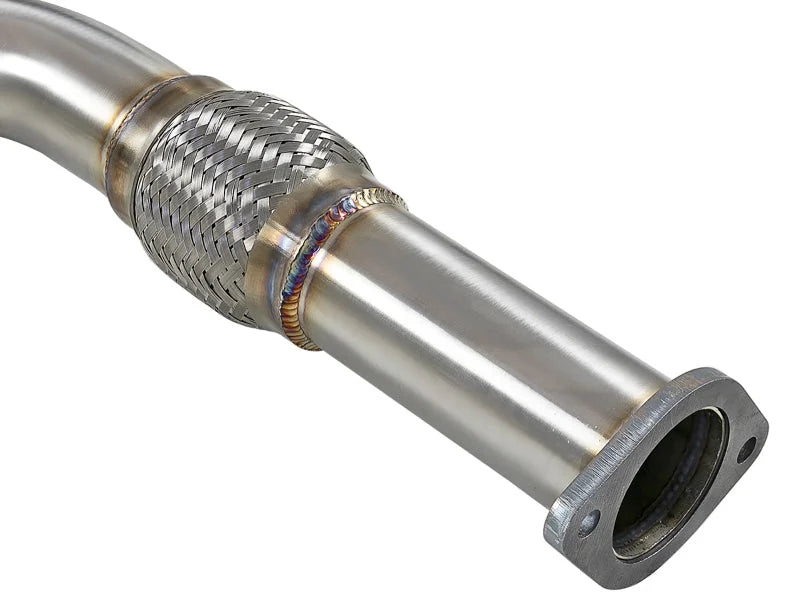 aFe POWER Takeda 2.5in 304 SS CB Exhaust w/ Blue Flame Tips 17-19 Infiniti Q60 V6-3.0L (tt) - Additional View 9