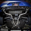 Load image into Gallery viewer, aFe POWER Takeda 2.5in 304 SS CB Exhaust w/ Carbon Fiber Tips 17-19 Infiniti Q60 V6-3.0L (tt) - Back View