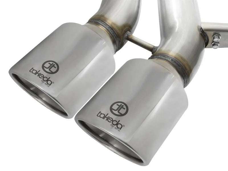 aFe POWER Takeda 3in 304 SS Cat-Back Exhaust w/ Polished Tips 13-17 Ford Focus ST L4-2.0L (t) - Installation View