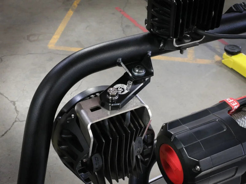 aFe POWER Terra Guard Light Extension Brackets - Side View