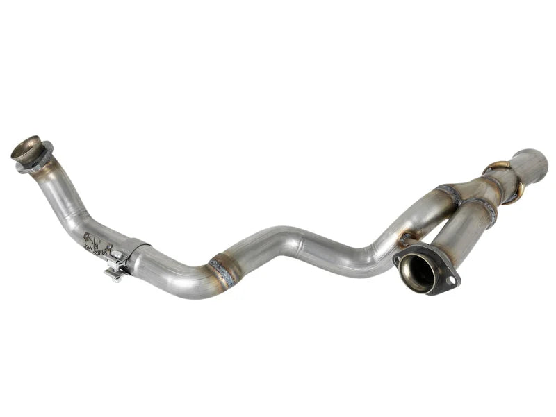 aFe POWER Twisted Steel Y-Pipe 2-1/4in 409 SS Exhaust System 2018 Jeep Wrangler (JL) V6-3.6L - Additional View 5