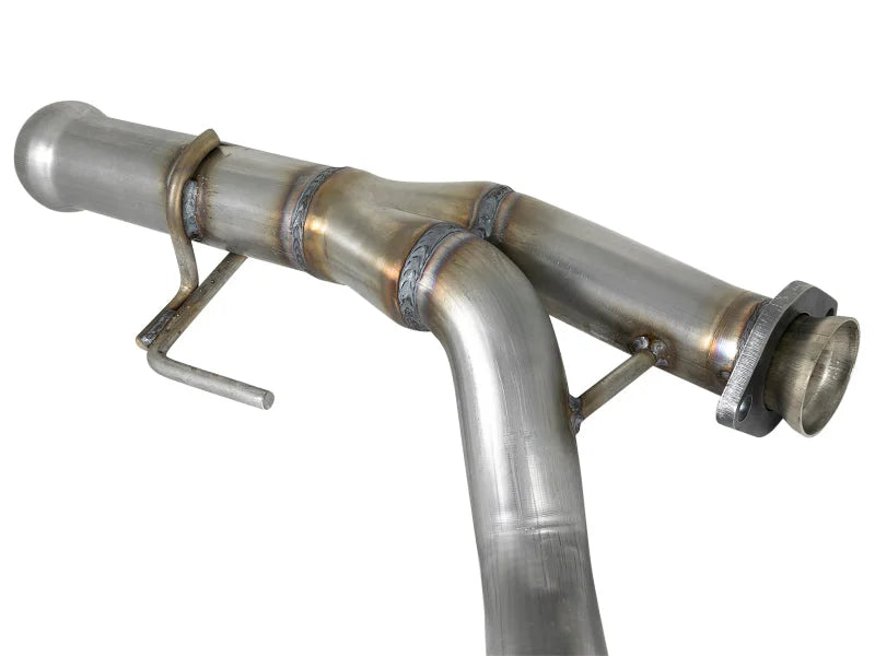 aFe POWER Twisted Steel Y-Pipe 2-1/4in 409 SS Exhaust System 2018 Jeep Wrangler (JL) V6-3.6L - Additional View 7