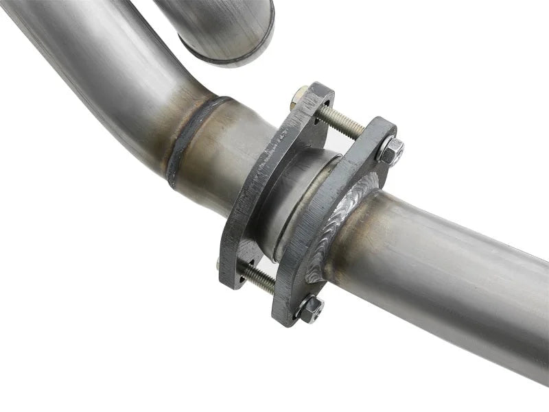 aFe POWER Twisted Steel Y-Pipe w/ Loop Relocation Pipe 12-18 Jeep Wrangler (JK) V6 3.6L - Additional View 6
