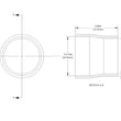 Load image into Gallery viewer, aFe POWER Universal Products Coupler Kit (2-3/4 x 2-1/2)in ID x 3in L - Black - Detail View