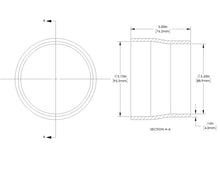 Load image into Gallery viewer, aFe POWER Universal Products Coupler Kit (3-3/4 x 3-1/2)in ID x 3in L - Black - Detail View