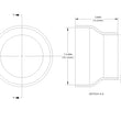 Load image into Gallery viewer, aFe POWER Universal Products Coupler Kit (4 x 3)in ID x 3in L - Black - Side View