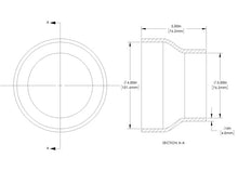 Load image into Gallery viewer, aFe POWER Universal Products Coupler Kit (4 x 3)in ID x 3in L - Black - Side View