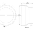 Load image into Gallery viewer, aFe POWER Universal Products Coupler Kit (5 x 4)in ID x 3in L - Black - Detail View