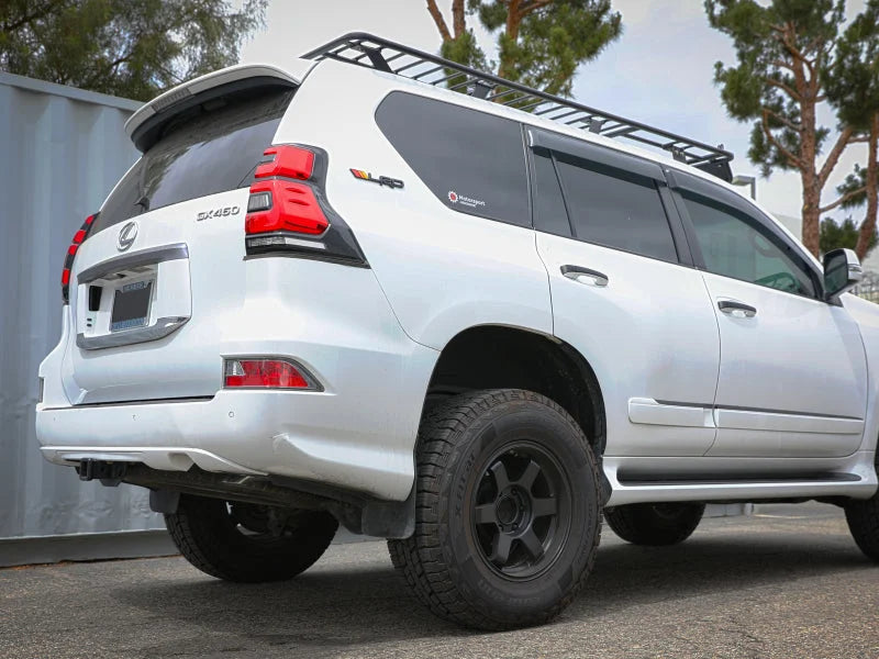 aFe POWER Vulcan Series 2-1/2in 304SS Cat-Back Exhaust 10-21 Lexus GX460 V8-4.6L - Back View