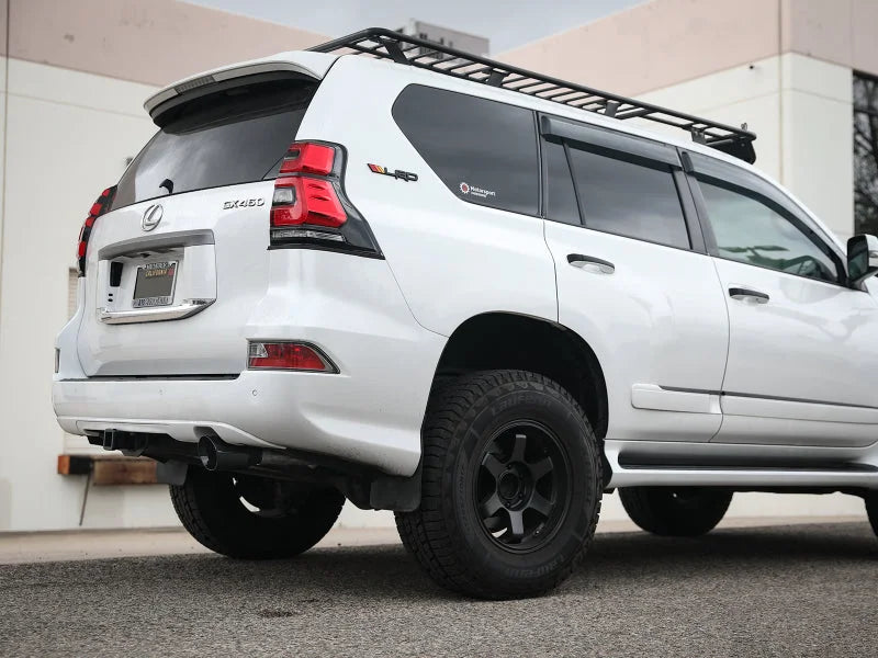 aFe POWER Vulcan Series 2-1/2in 304SS Cat-Back Exhaust 10-21 Lexus GX460 V8-4.6L w/ Black Tip - Back View