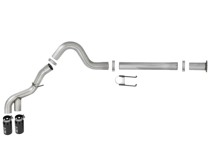 aFe Power 11-14 Ford F250/F350 6.7L Diesel Rebel XD 4in 409 SS DPF-Back Exhaust System - Black Tips - Additional View 6
