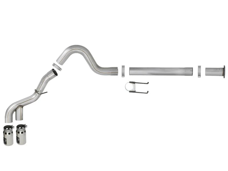 aFe Power 11-14 Ford F250/F350 6.7L Diesel Rebel XD 4in 409 SS DPF-Back Exhaust System - Pol Tips - Additional View 6