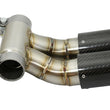 Load image into Gallery viewer, aFe Power 13-14 Porsche Cayman S / Boxster S Carbon Fiber Exhaust Tip Upgrade - Installation View