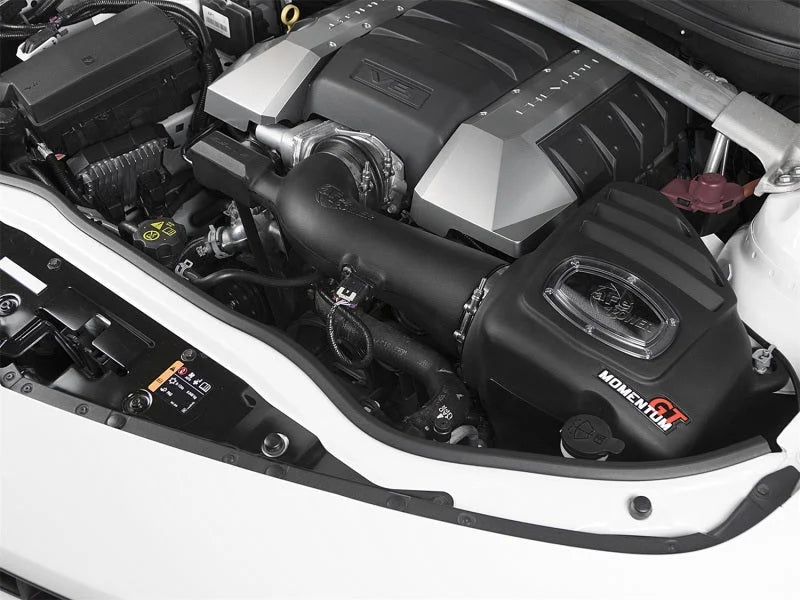 aFe Power 13-15 Chevrolet Camaro SS V8-6.2L Pro DRY S Cold Air Intake System - Side View
