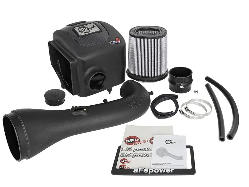 aFe Power 14-17 GM Silverado/Sierra 1500 V8 5.3L/6.2L Pro DRY S Cold Air Intake System - Installation View