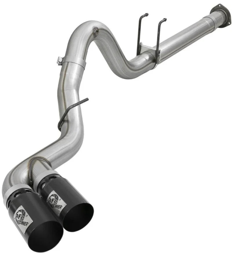 aFe Power 15-16 Ford F250/F350 6.7L Diesel Rebel XD 4in 409 SS DPF-Back Exhaust System - Black Tips - Additional View 7