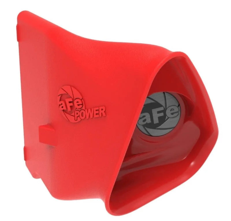 aFe Power 15-20 Ford Mustang 2.3l L4/3.7l V6/5.0l V8 Dynamic Air Scoop - Red - Back View