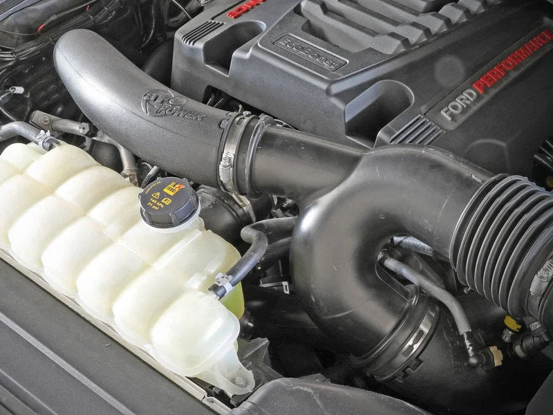 aFe Power 17-20 Ford Raptor 3.5L V6 Turbo Inlet Pipes - Side View