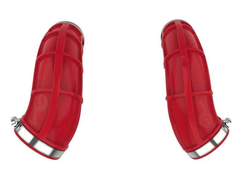 aFe Power 22-24 Toyota Land Cruiser (J300) / 22-24 Toyota Tundra V6-3.4L (tt) Red Turbo Inlet Pipes - Additional View 6