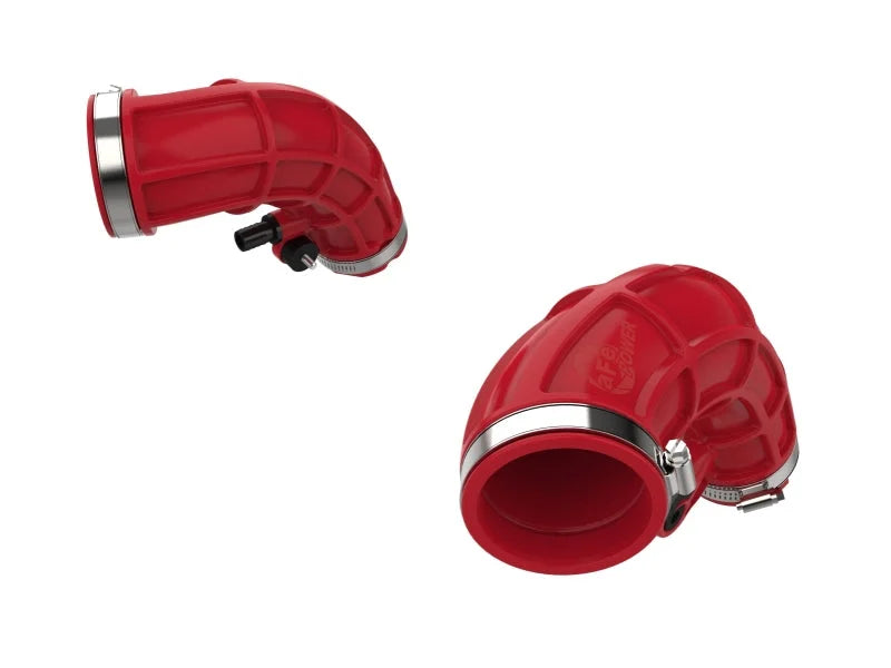 aFe Power 22-24 Toyota Land Cruiser (J300) / 22-24 Toyota Tundra V6-3.4L (tt) Red Turbo Inlet Pipes - Additional View 8