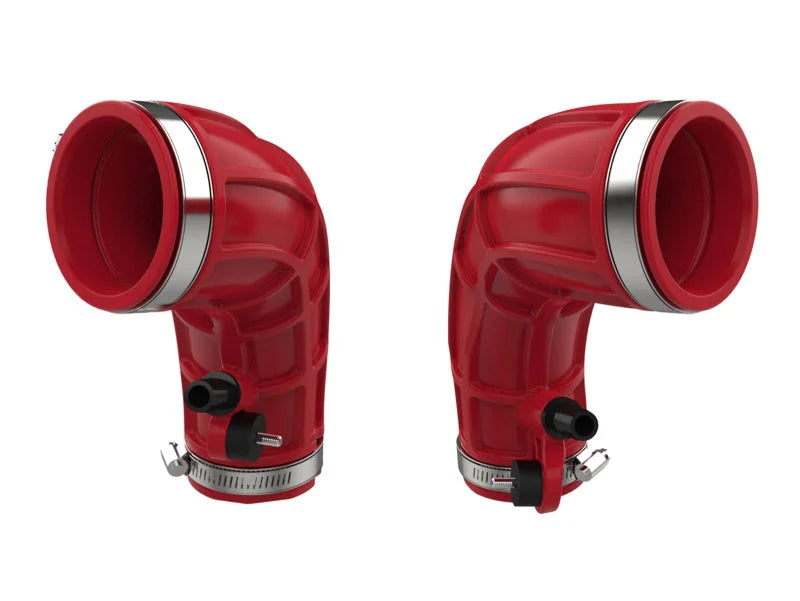 aFe Power 22-24 Toyota Land Cruiser (J300) / 22-24 Toyota Tundra V6-3.4L (tt) Red Turbo Inlet Pipes - Additional View 10