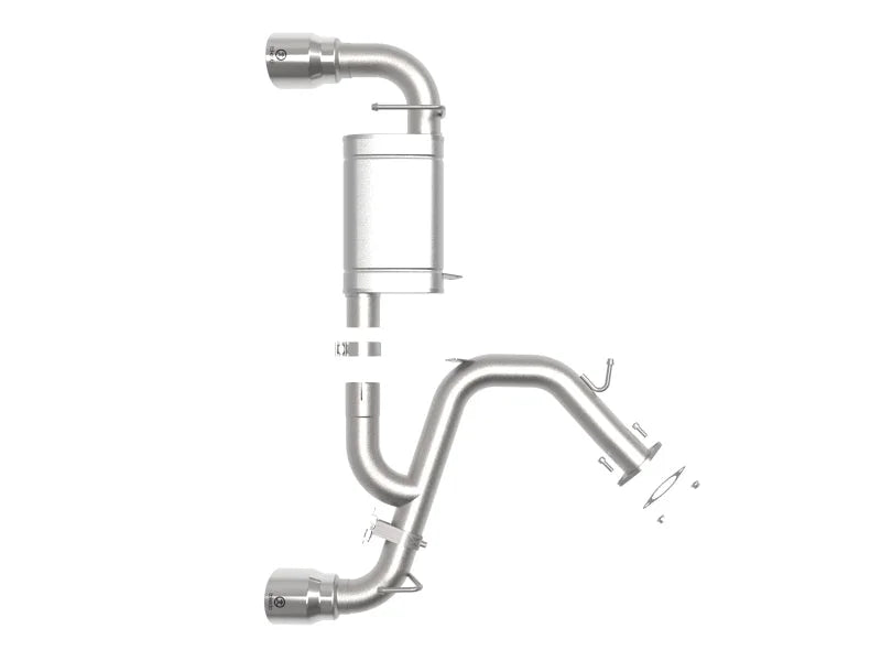 aFe Power Axle Back Exhaust - 19-20 Hyundai Veloster N L4-2.0L (t) w/ Polished tips - Additional View 6