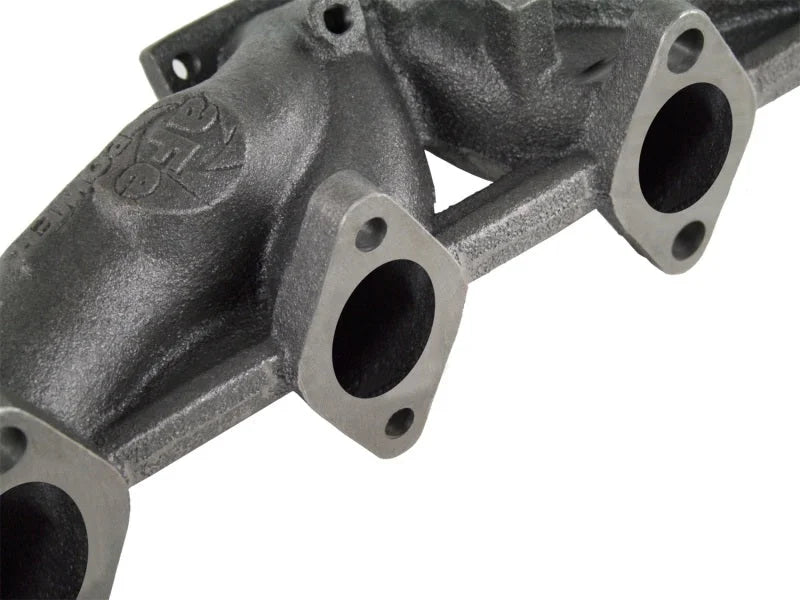 aFe Power BladeRunner Ductile Iron Exhaust Manifold 98.5-02 Dodge Diesel Trucks L6-5.9L (td) - Back View