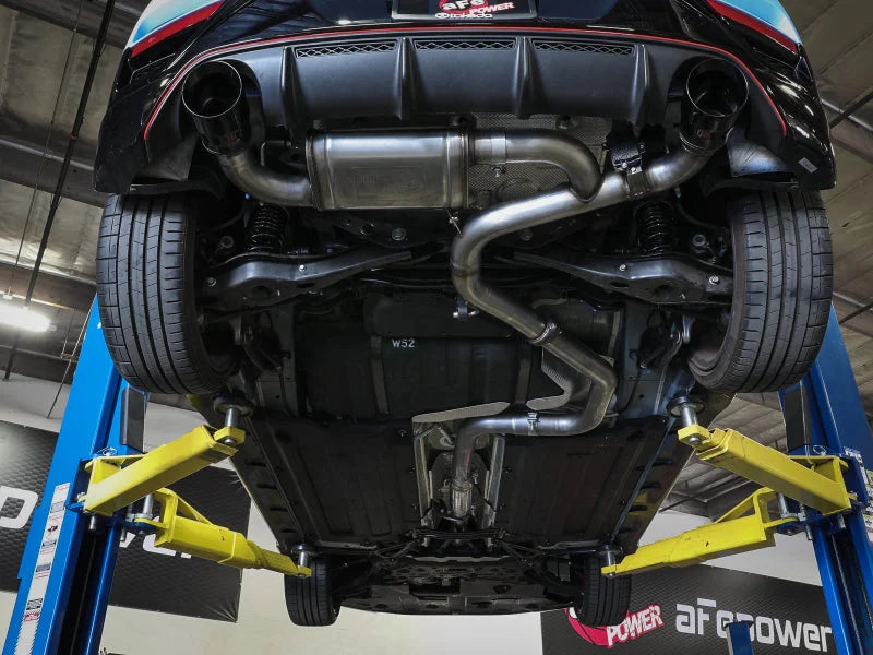 aFe Power Cat Back Exhaust - 19-20 Hyundai Veloster N L4-2.0L (t) - Back View