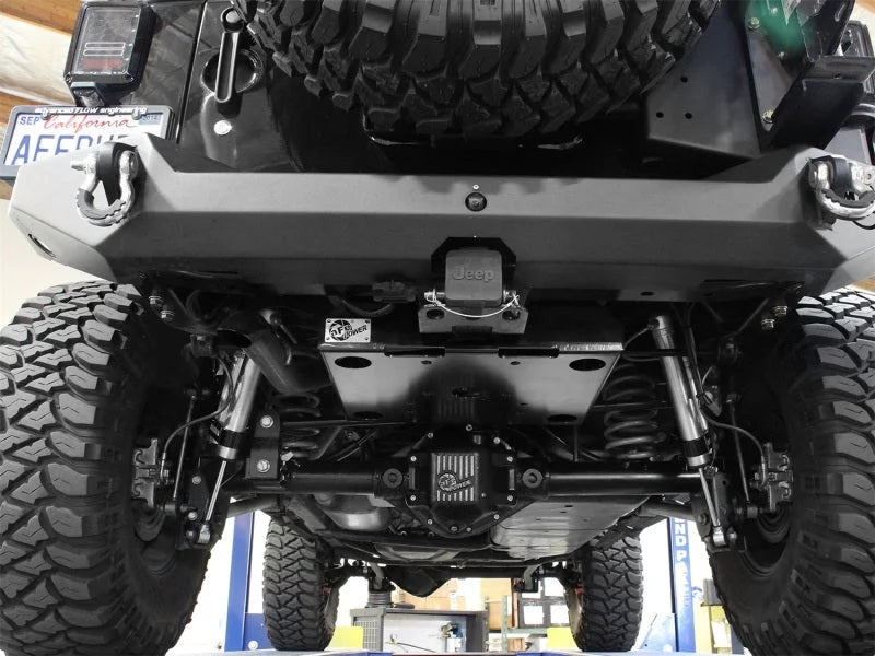 aFe Power Cover Glide Guard On Board Compressor Mount 07-14 Jeep Wrangler JK V6 3.6L-3.8L - Side View