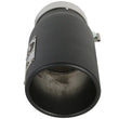 Load image into Gallery viewer, aFe Power Diesel Exhaust Tip Black- 4 in In x 5 out X 12 in Long Bolt On (Right) - Installation View