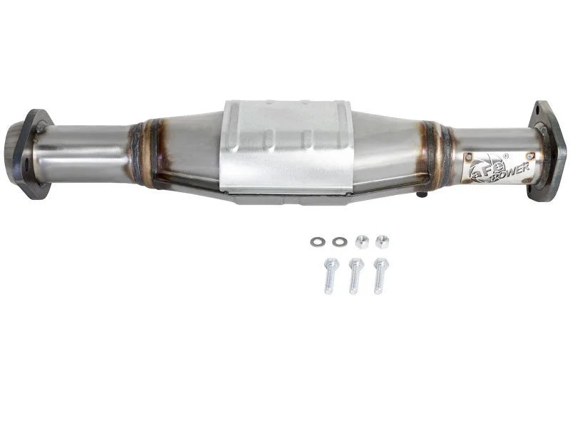 aFe Power Direct Fit Catalytic Converter Replacements Rear 00-03 Jeep Wrangler (TJ) I6-4.0L - Installation View