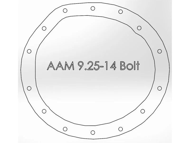 aFe Power Front/Rear Diff Cover Kit w/ Oil 9.25-14 & fits 2003-2013 Ram 2500 / 2003-2012 Ram 3500 - Side View